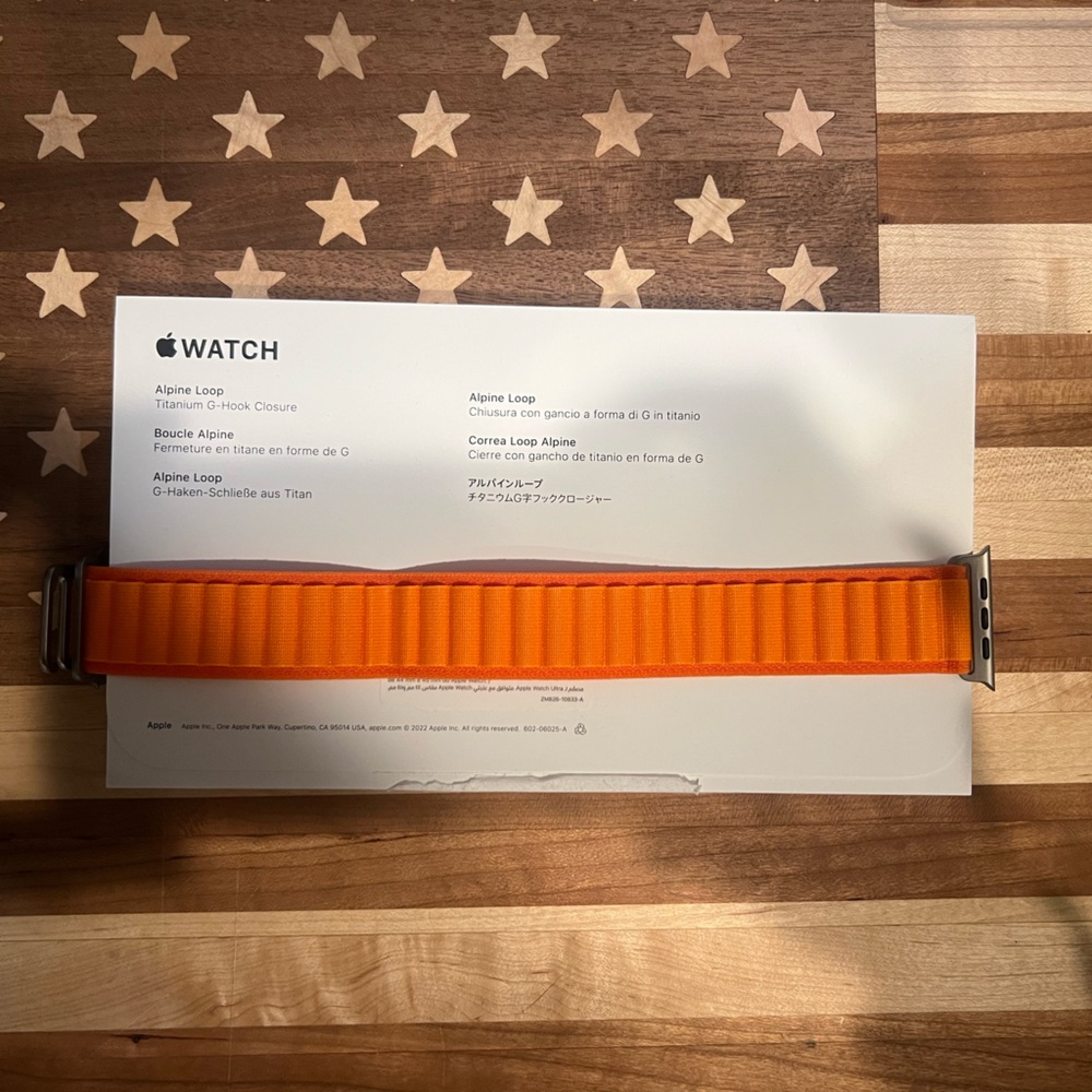 Apple Watch Alpine Loop - Bright Orange
